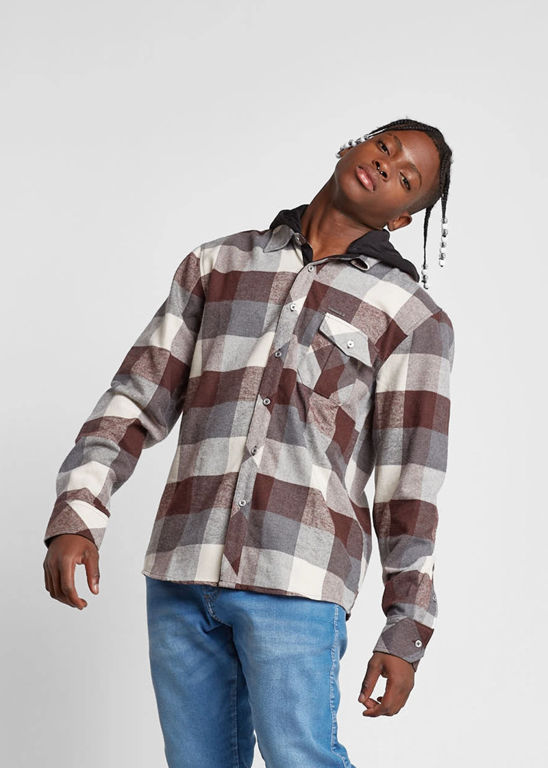 CAMISA LUMBERJACK VINO GANGSTER - 1