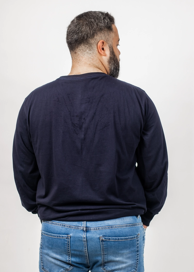 PLUS POLERA MANGA LARGA HOPE AZUL MARINO GANGSTER - 2