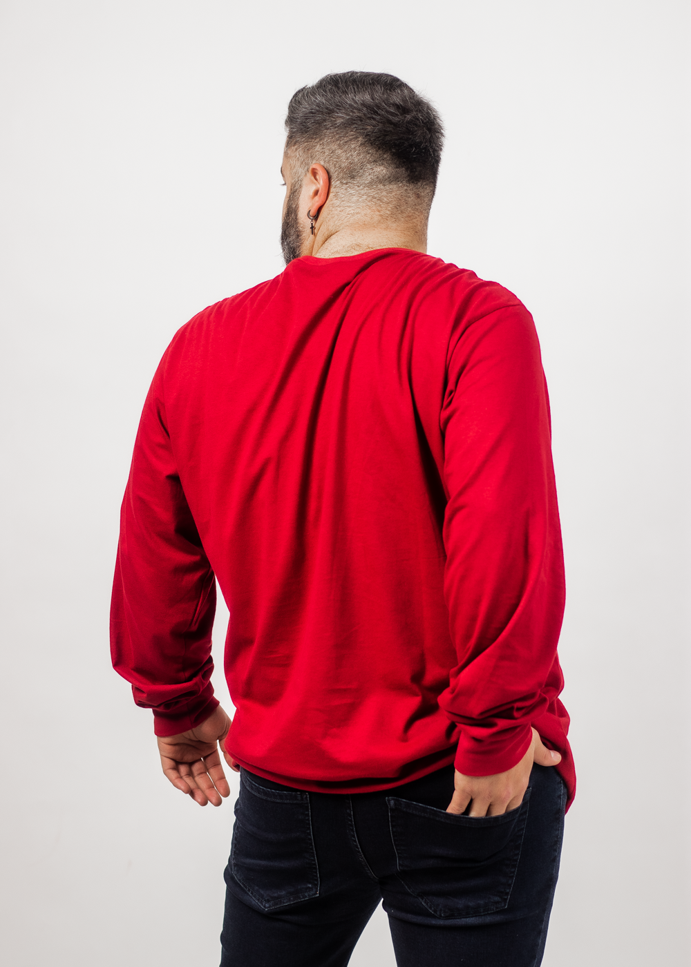 PLUS POLERA MANGA LARGA TIME ROJO GANGSTER - 2