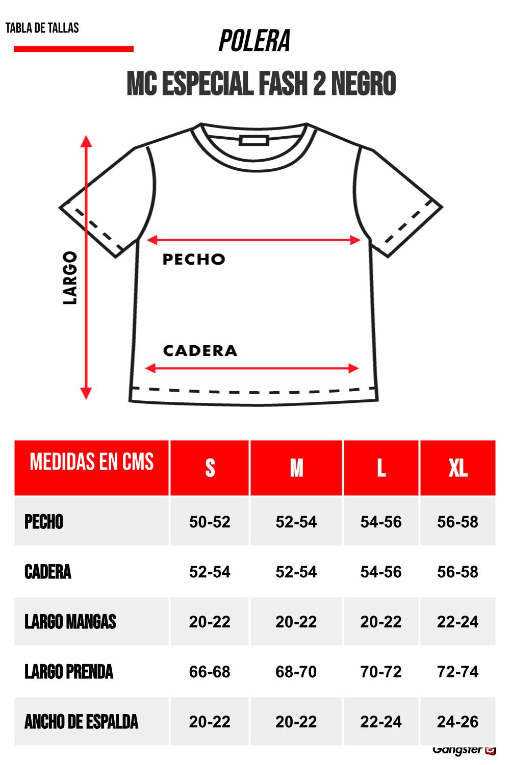 POLERA MC ESPECIAL FASH 2 NEGRO GANGSTER - 4