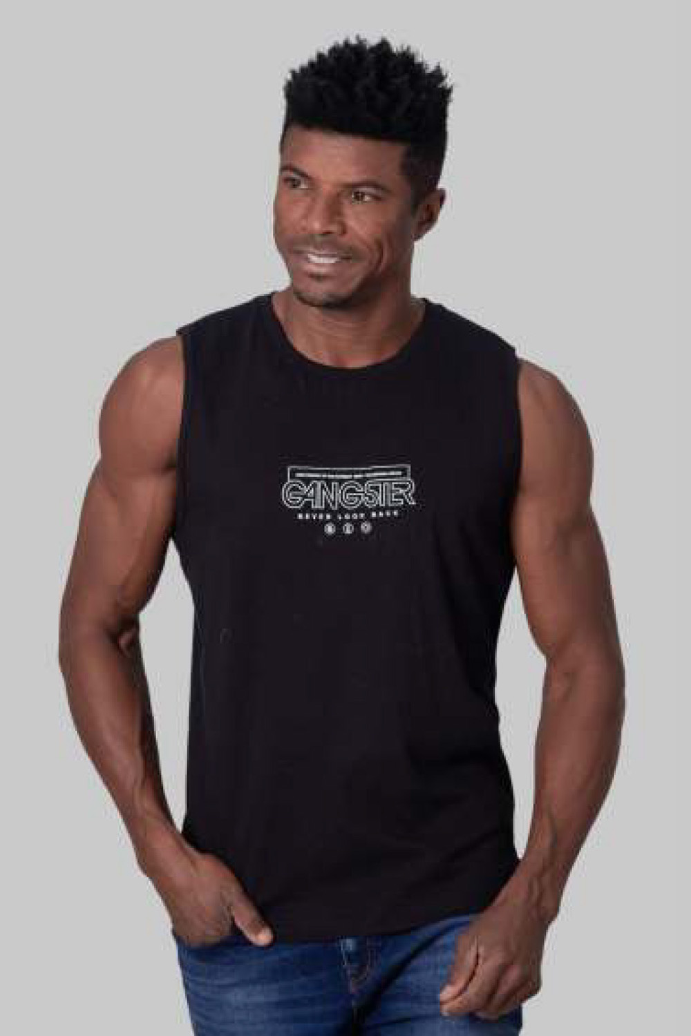 POLERA SM DUTCH NEGRO GANGSTER - 1