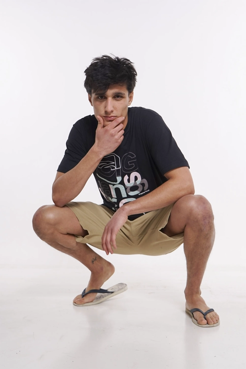 SHORT ALGODÓN HOMBRE GANGSTER KNEE CANVAS BERMUDAS - 4