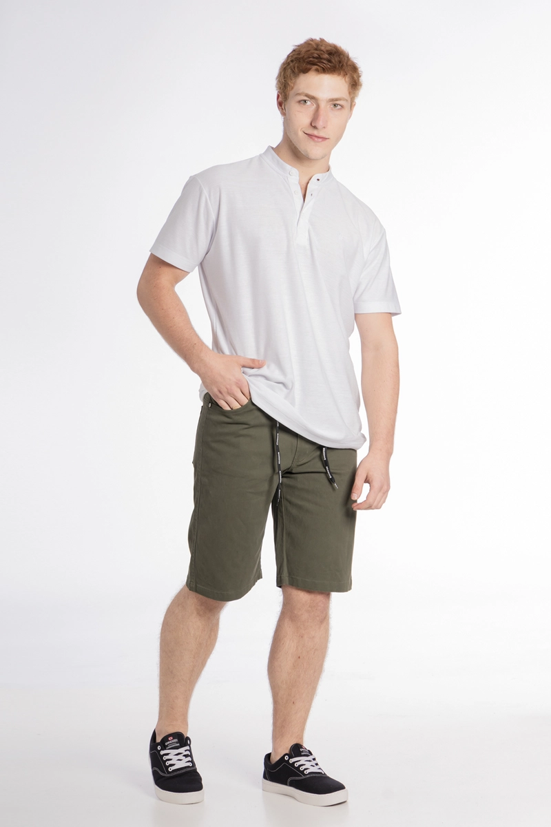 SHORT ALGODÓN HOMBRE GANGSTER KNEE CANVAS BERMUDAS - 5
