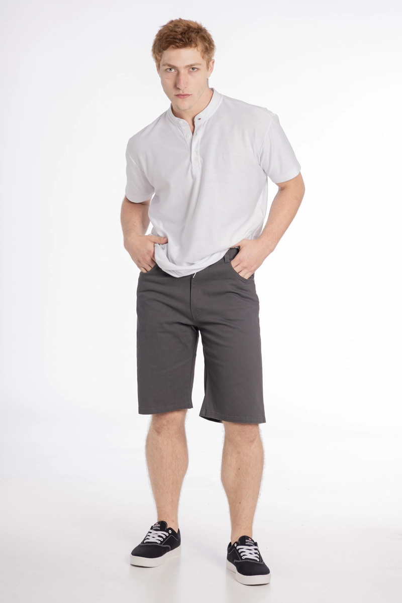 SHORT ALGODÓN HOMBRE GANGSTER KNEE CANVAS BERMUDAS - 5