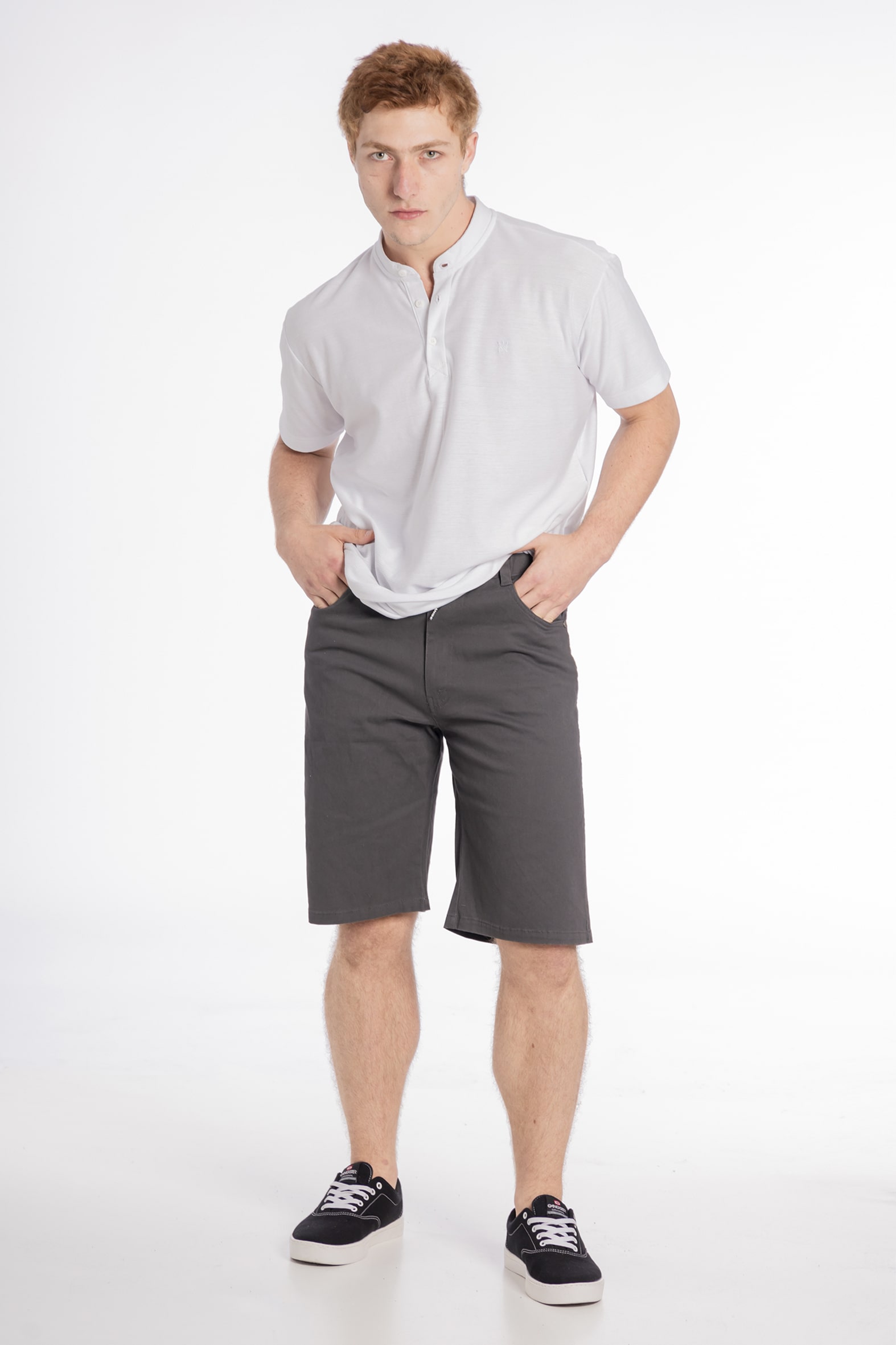 SHORT ALGODÓN HOMBRE GANGSTER KNEE CANVAS BERMUDAS - 5