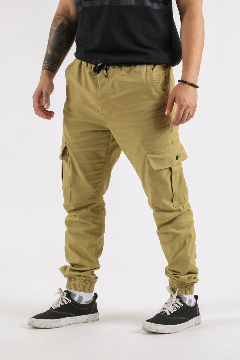 PANTALON JOGGER ALGODÓN HOMBRE GANGSTER PARACHUTE CANVAS - 1