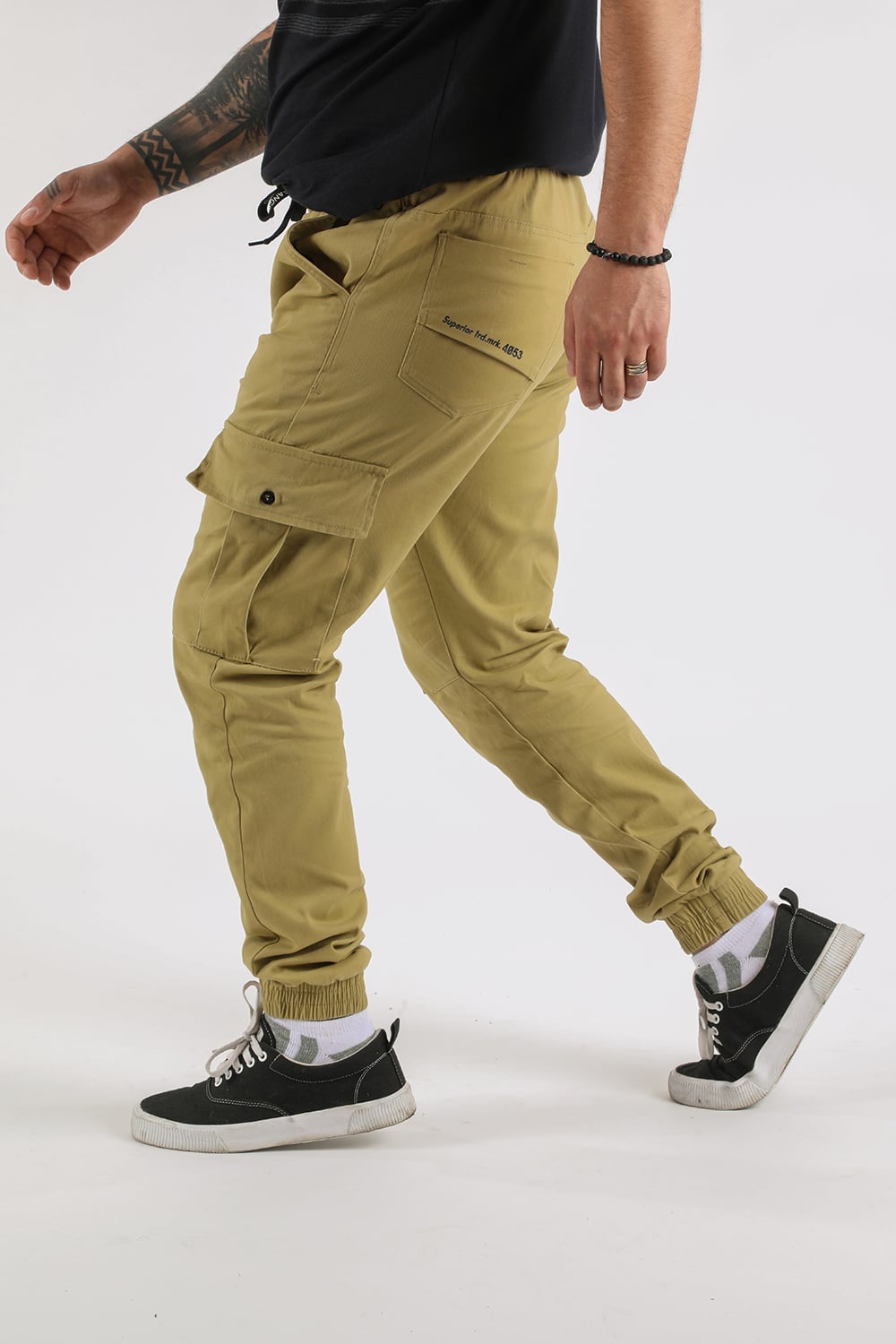 PANTALON JOGGER ALGODÓN HOMBRE GANGSTER PARACHUTE CANVAS - 2