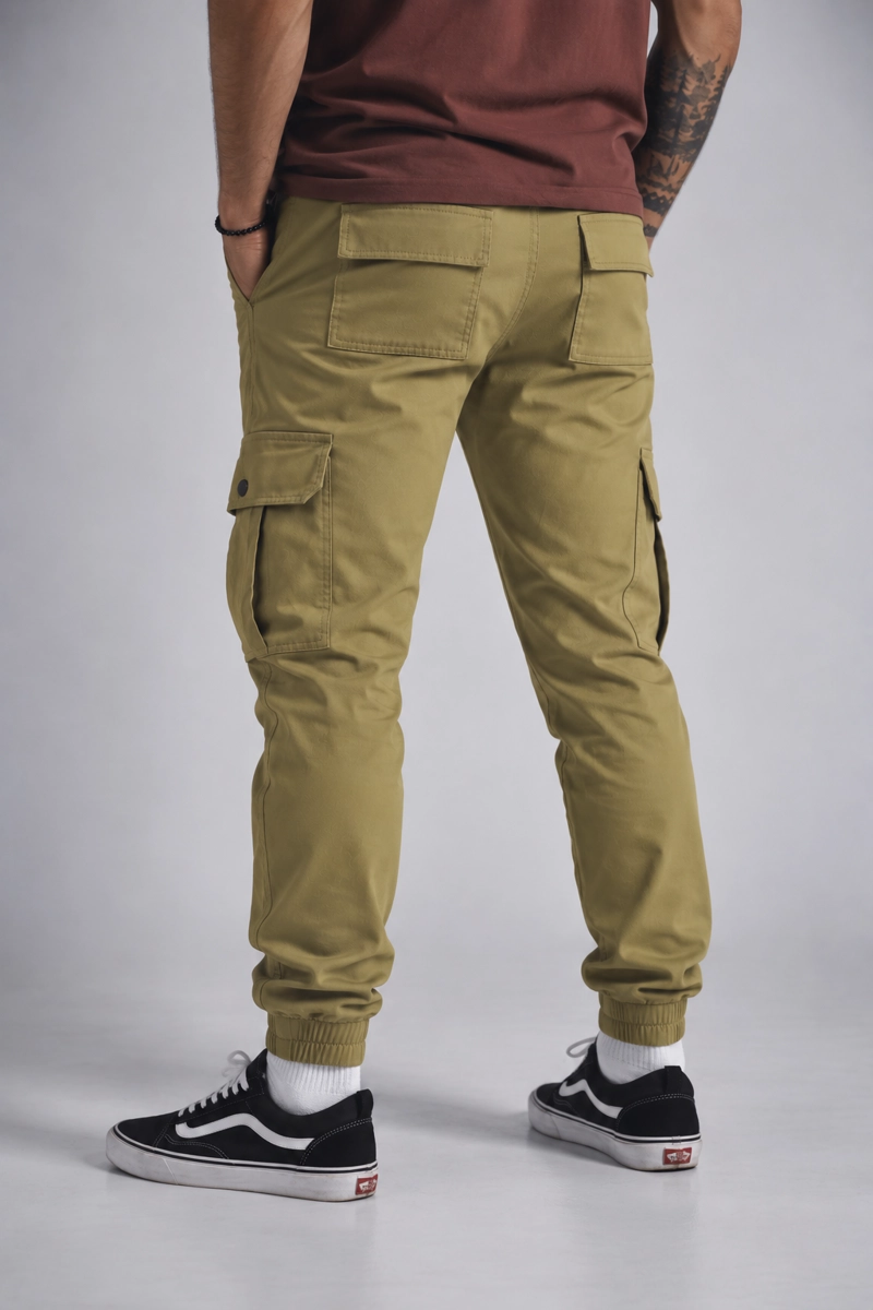 PANTALON JOGGER ALGODÓN HOMBRE GANGSTER PARACHUTE CANVAS - 2