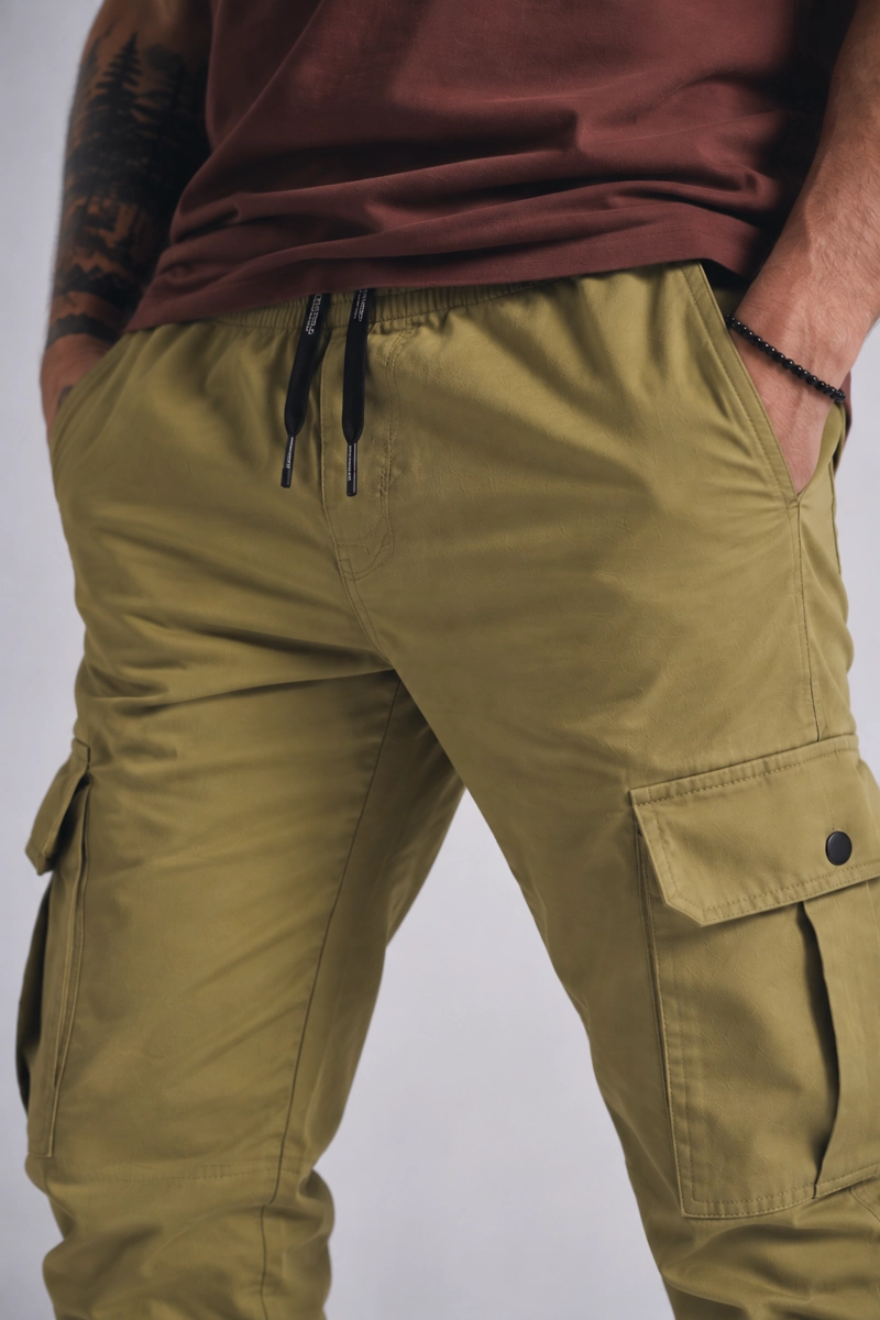 PANTALON JOGGER ALGODÓN HOMBRE GANGSTER PARACHUTE CANVAS - 3