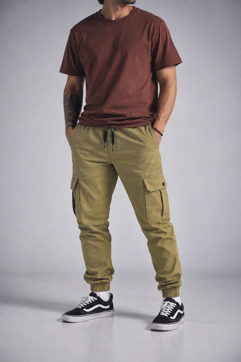 PANTALON JOGGER ALGODÓN HOMBRE GANGSTER PARACHUTE CANVAS - 4