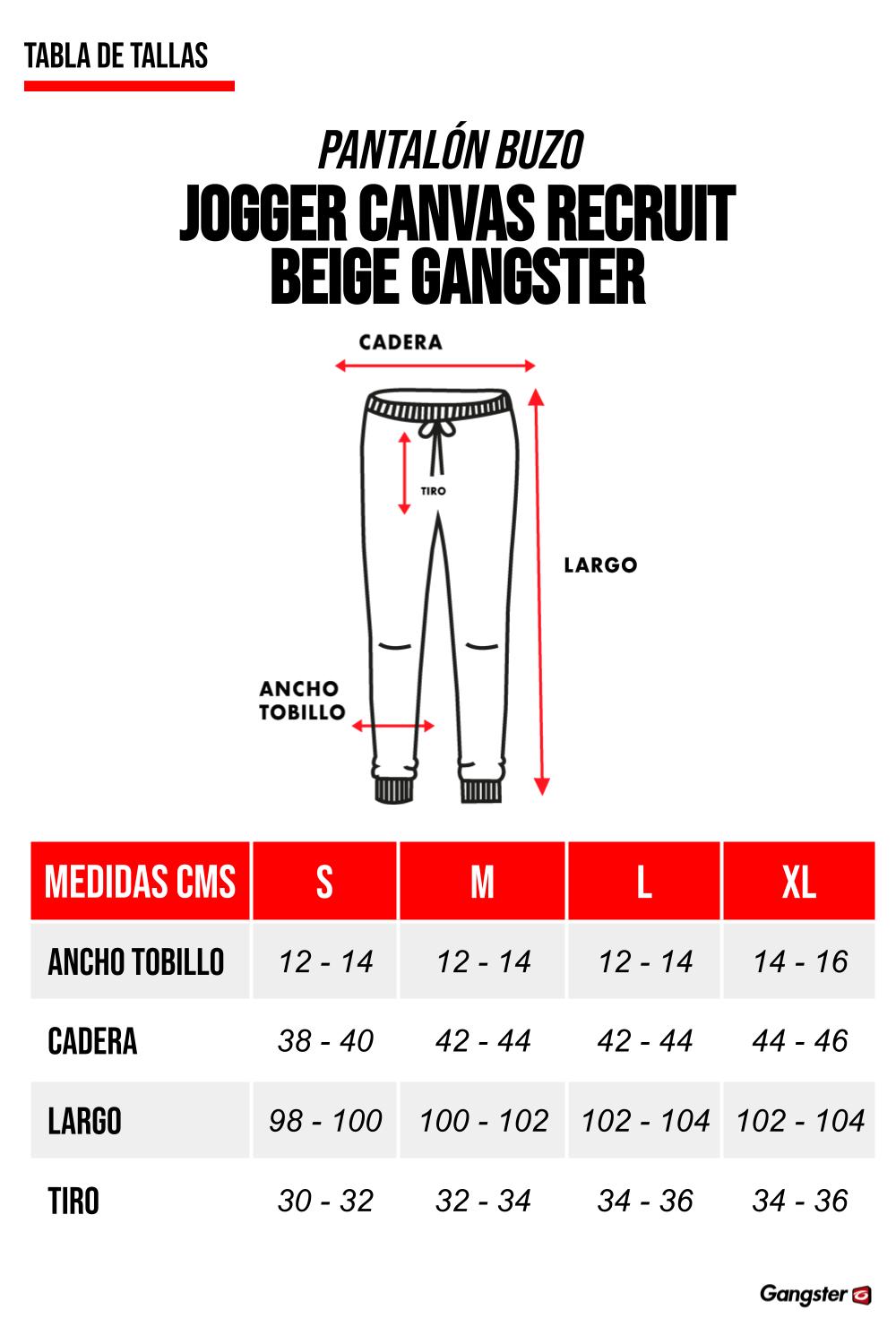 PANTALON JOGGER ALGODÓN HOMBRE GANGSTER RECRUIT CANVAS - 6