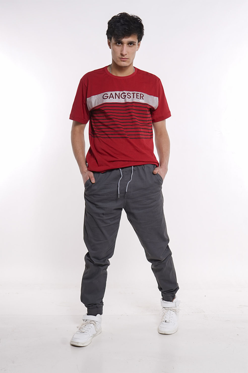 PANTALON JOGGER ALGODÓN HOMBRE GANGSTER OVER CANVAS - 4