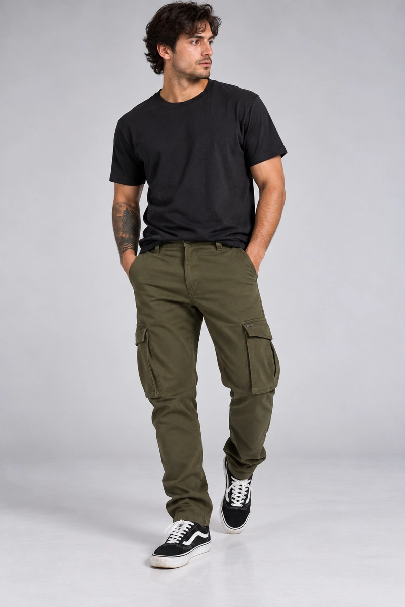 PANTALON JOGGER ALGODÓN HOMBRE GANGSTER TRADICIONAL CANVAS - 4