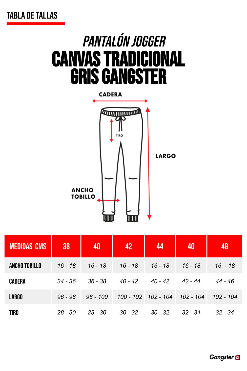 PANTALON JOGGER ALGODÓN HOMBRE GANGSTER TRADICIONAL CANVAS - 5