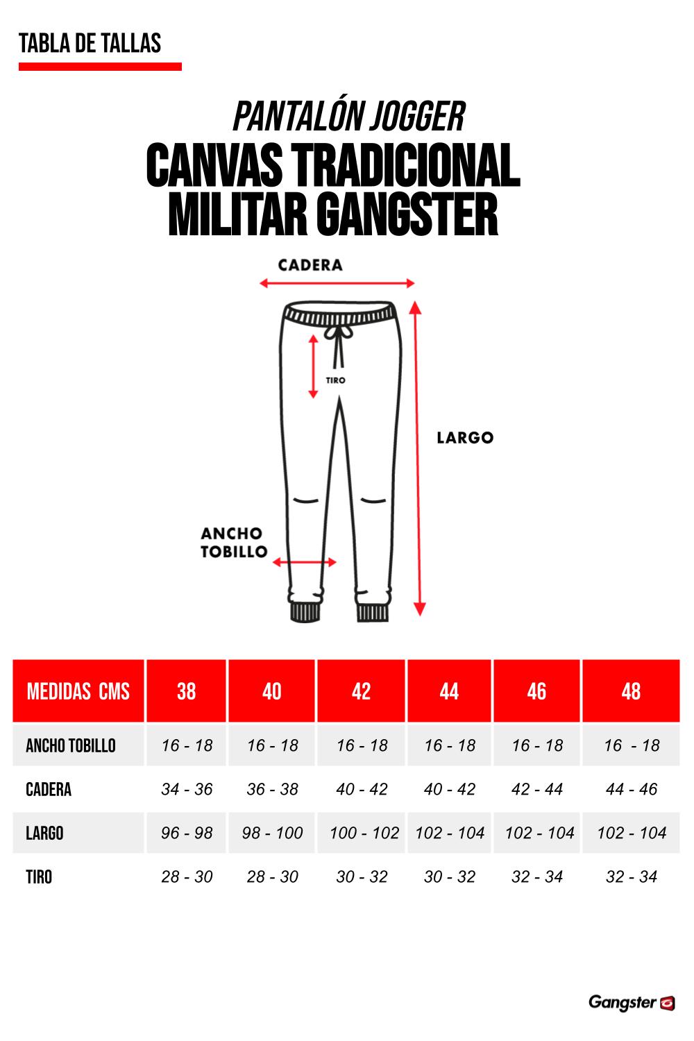PANTALON JOGGER ALGODÓN HOMBRE GANGSTER TRADICIONAL CANVAS - 7