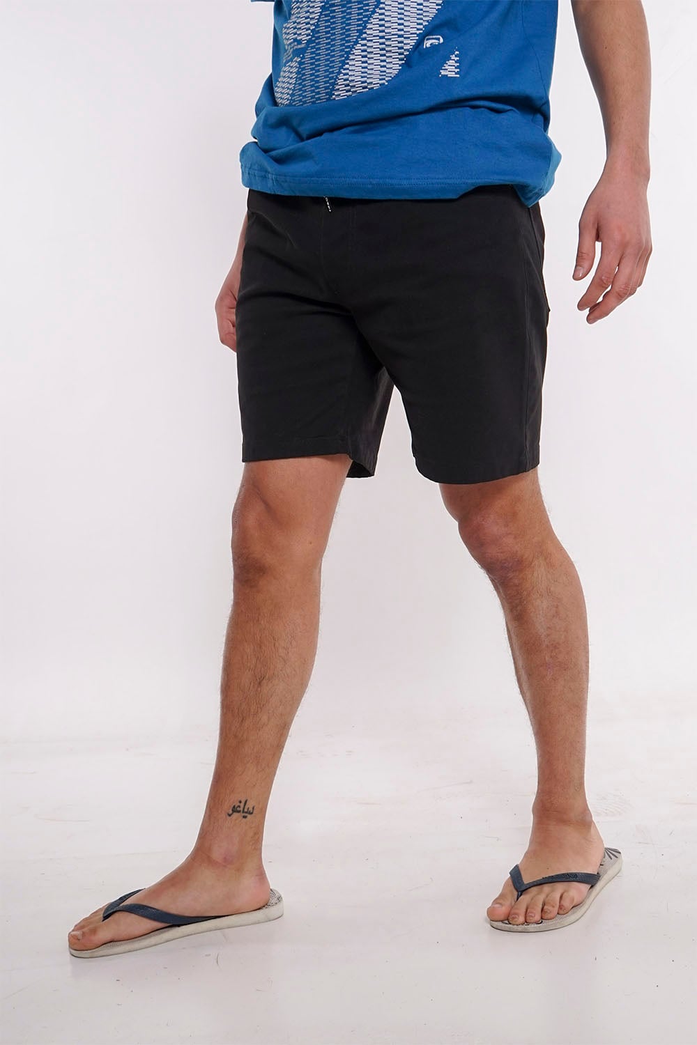 SHORT ALGODÓN HOMBRE GANGSTER LISO CANVAS - 1