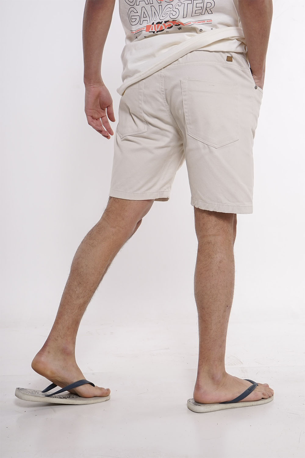 SHORT ALGODÓN HOMBRE GANGSTER LISO CANVAS - 2