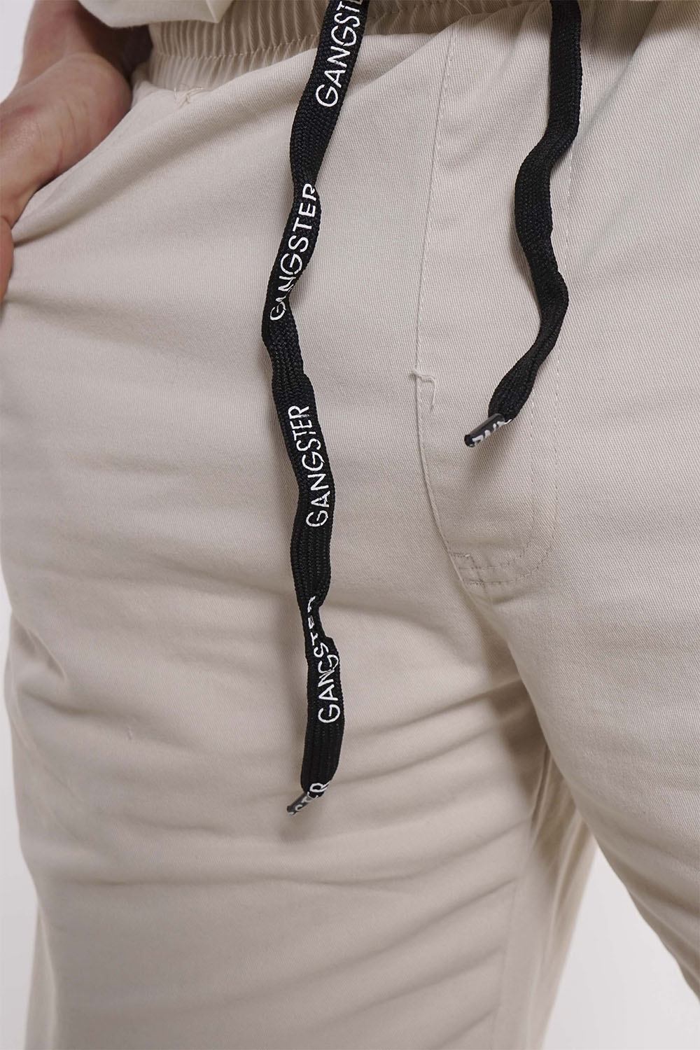 SHORT ALGODÓN HOMBRE GANGSTER LISO CANVAS - 3