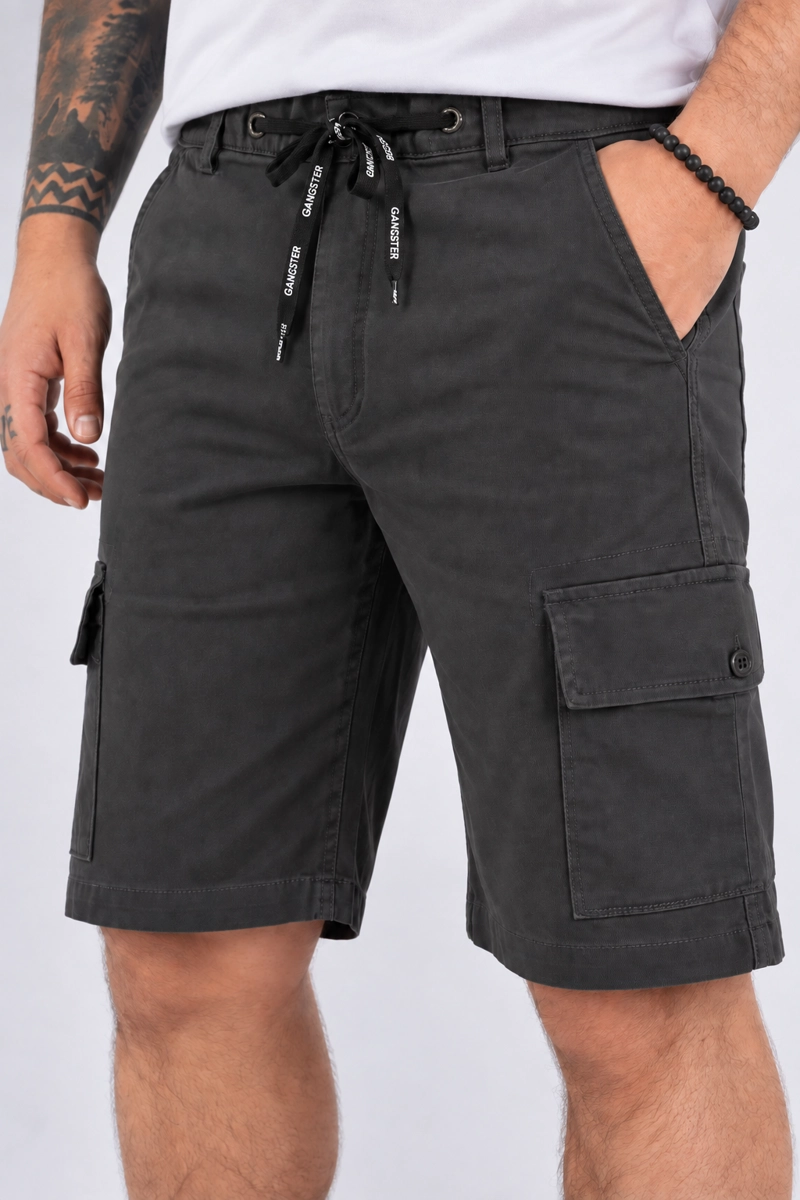 SHORT ALGODÓN HOMBRE GANGSTER AZUL SIXPO CANVAS CARGO - 1