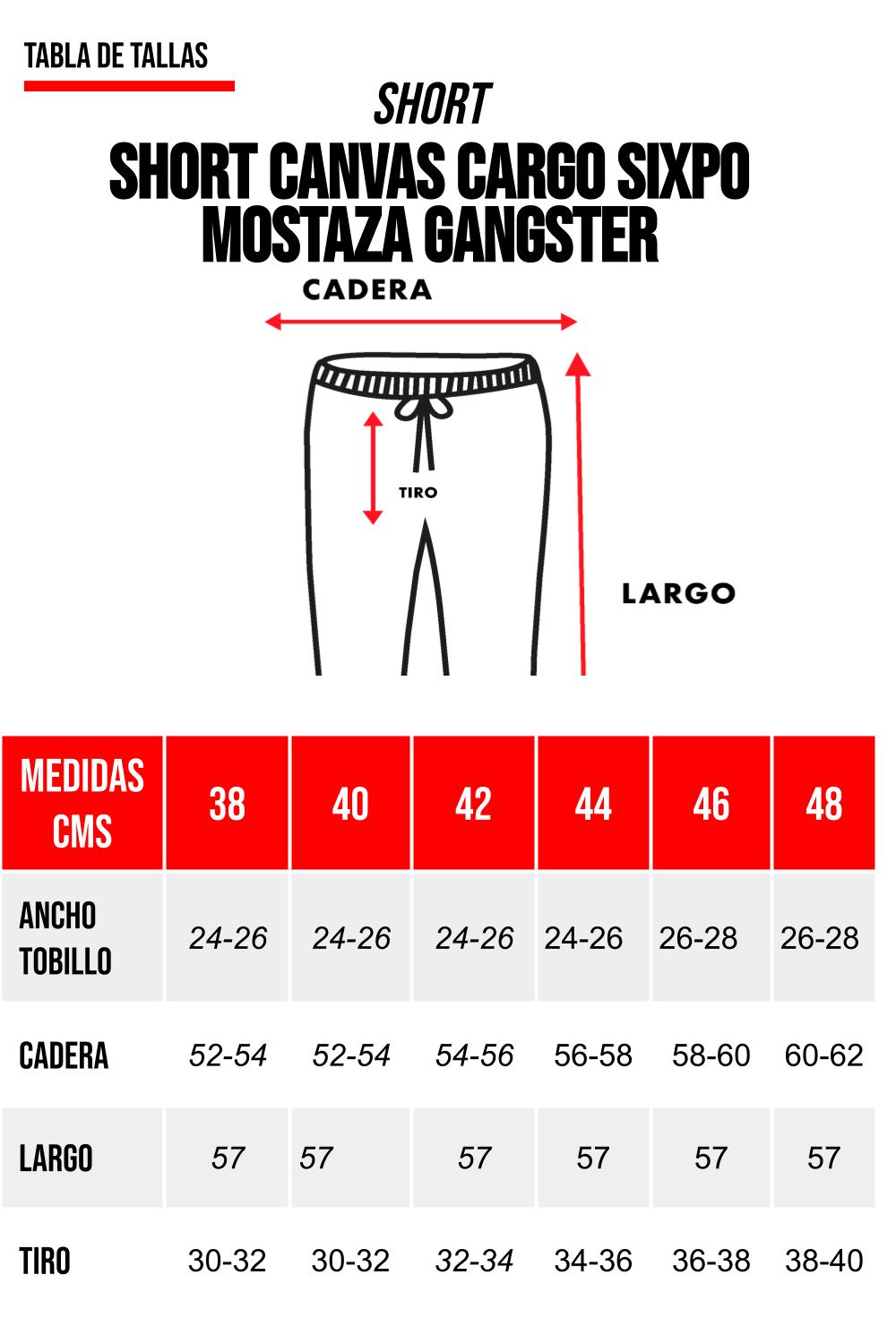 SHORT ALGODÓN HOMBRE GANGSTER AZUL SIXPO CANVAS CARGO - 1