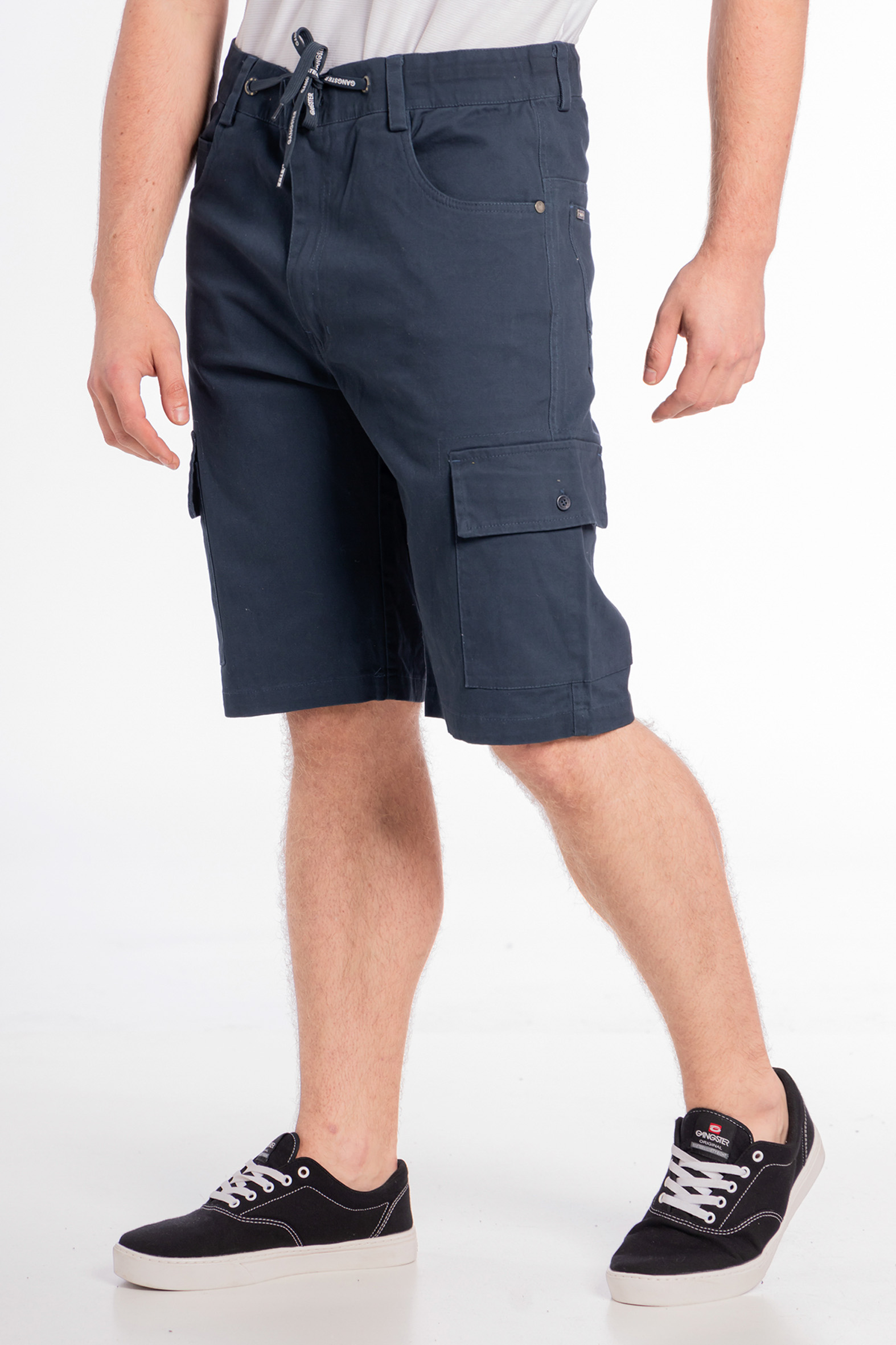 SHORT ALGODÓN HOMBRE GANGSTER AZUL SIXPO CANVAS CARGO - 3