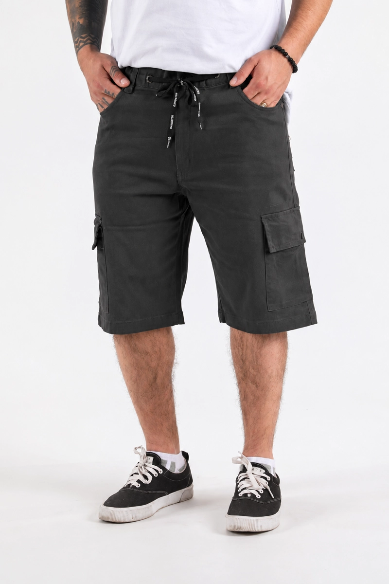 SHORT ALGODÓN HOMBRE GANGSTER AZUL SIXPO CANVAS CARGO - 4