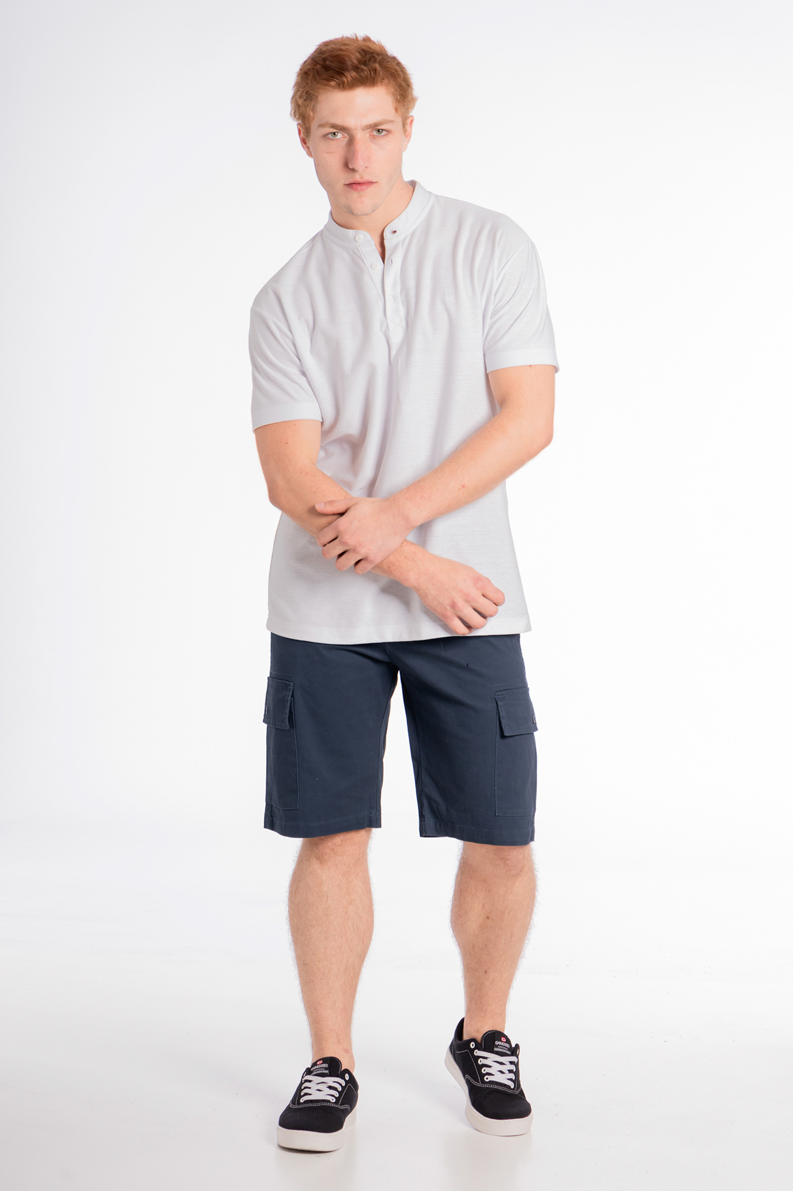 SHORT ALGODÓN HOMBRE GANGSTER AZUL SIXPO CANVAS CARGO - 5