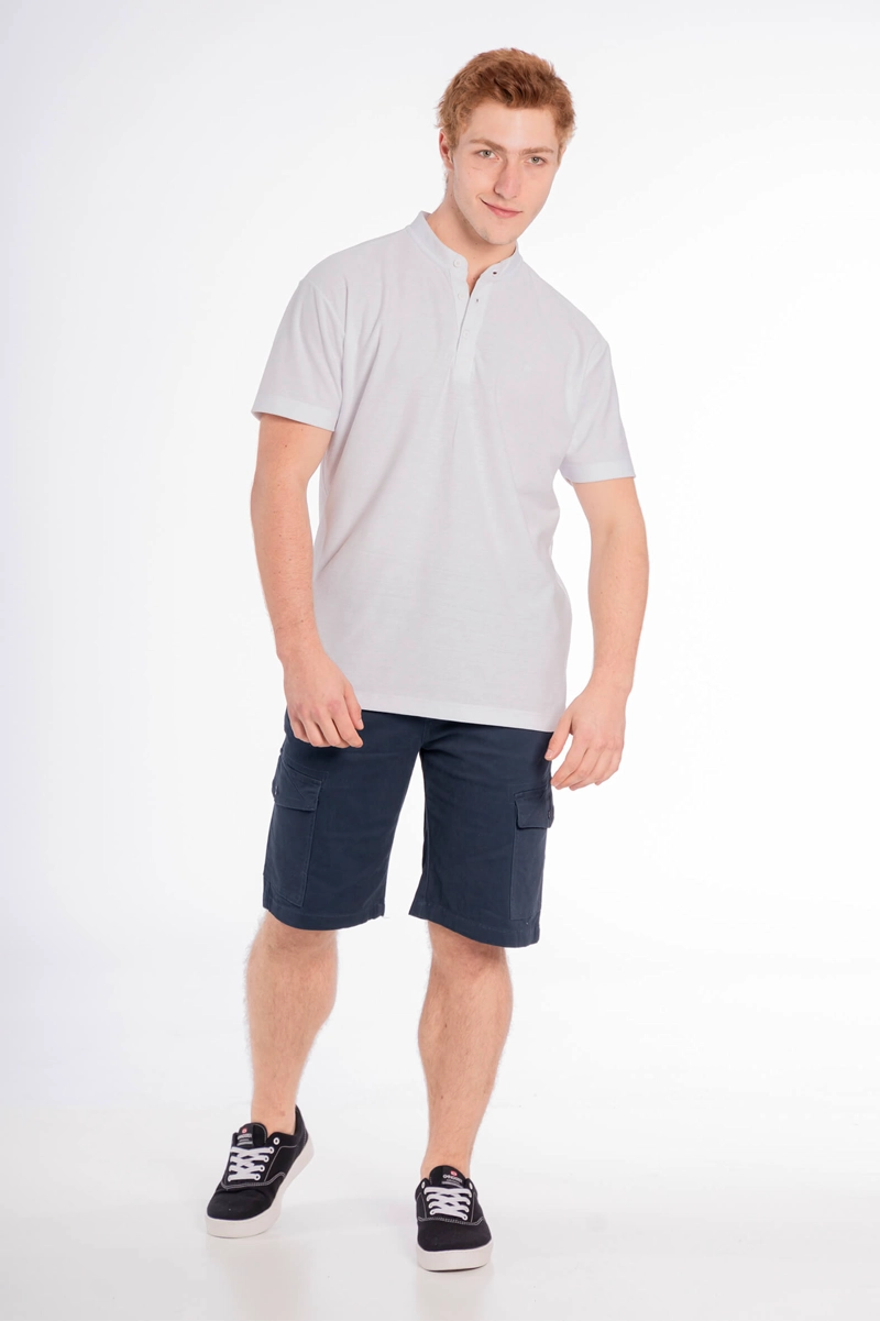 SHORT ALGODÓN HOMBRE GANGSTER AZUL CARPENTER CANVAS CARGO - 5