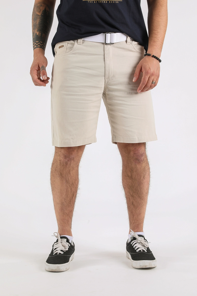 SHORT ALGODÓN HOMBRE GANGSTER HEAVY CANVAS KAKI - 1