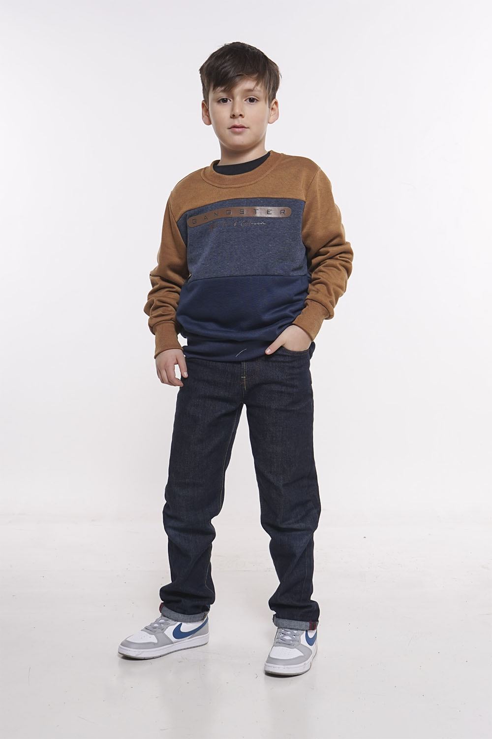 TEEN POLERON CREW FRONT LOGO ARENA GANGSTER - 4