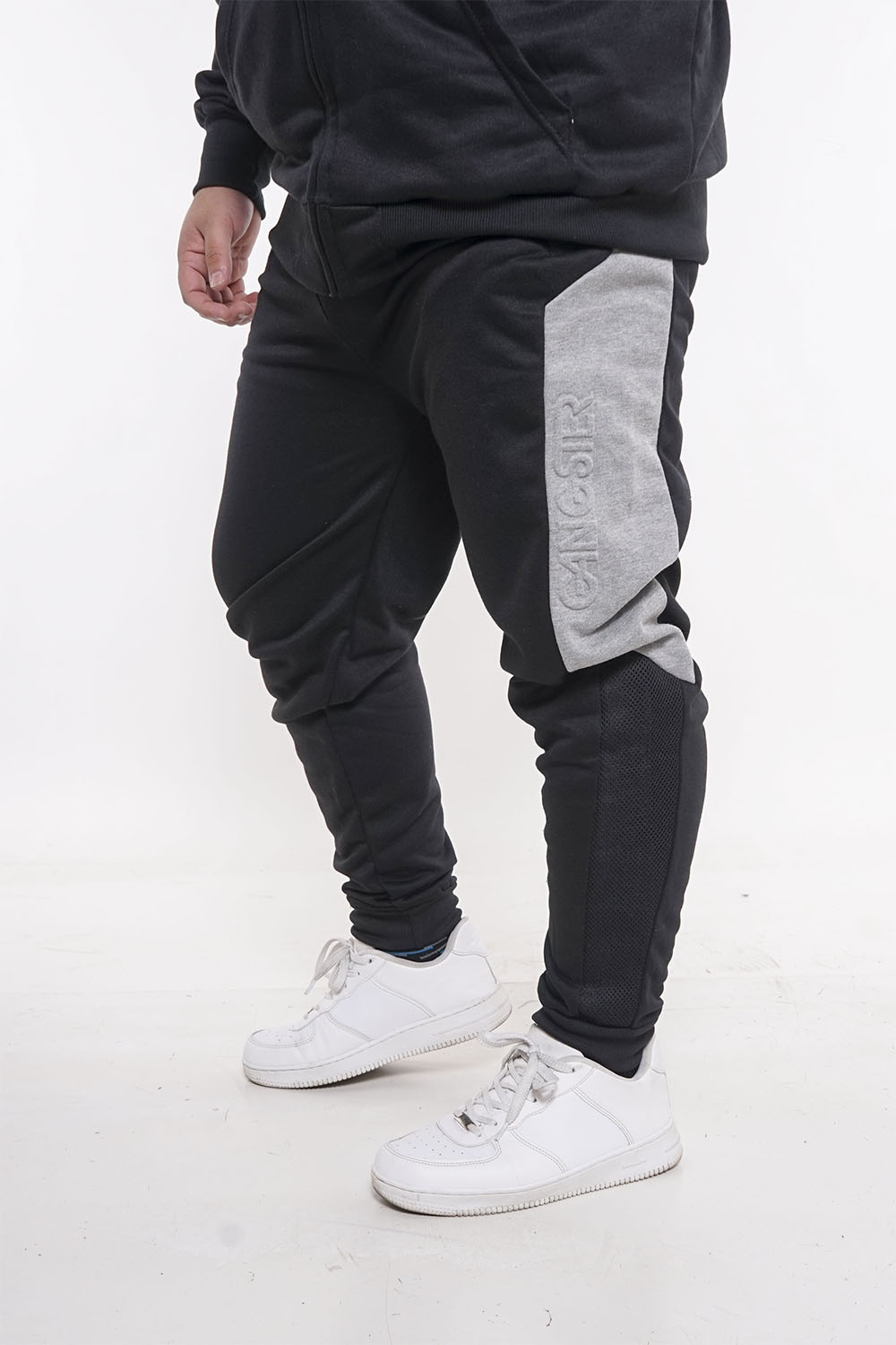 PLUS BUZO DISTORTION GRIS GANGSTER