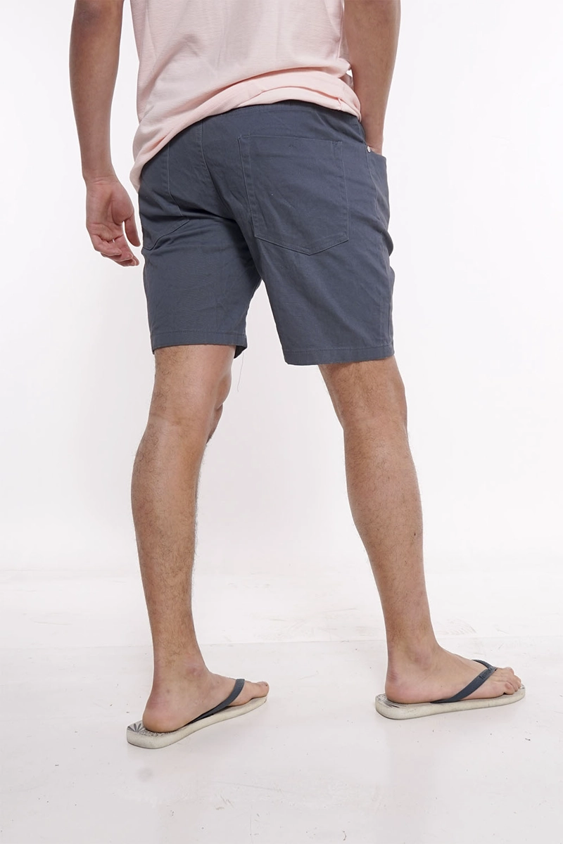 PLUS SHORT CANVAS LISO AZUL GANGSTER - 2