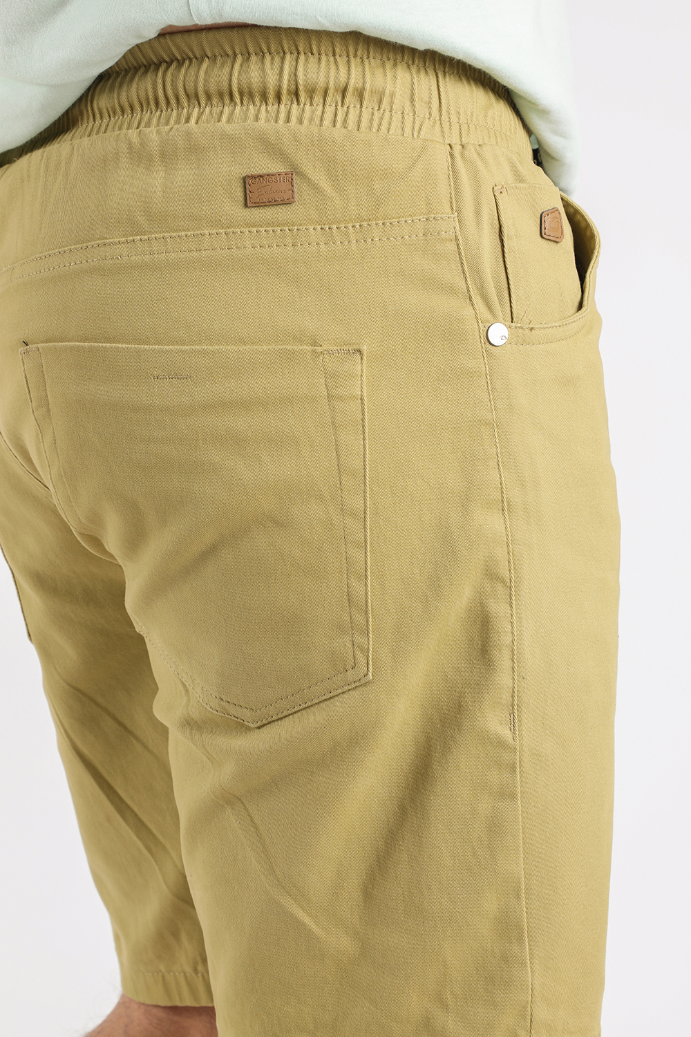 PLUS SHORT CANVAS LISO KAKI GANGSTER - 2
