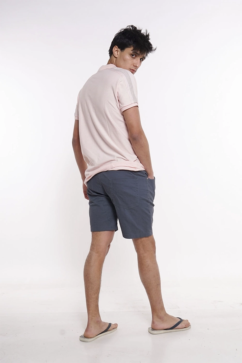 PLUS SHORT CANVAS LISO AZUL GANGSTER - 4
