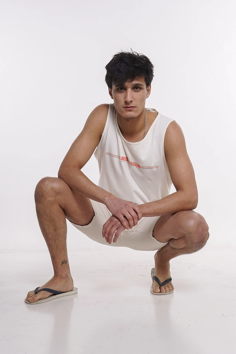 PLUS SHORT CANVAS LISO KAKI GANGSTER - 4
