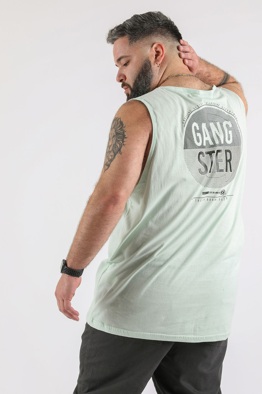 PLUS POLERA SM MISTAKE AZUL GANGSTER - 2
