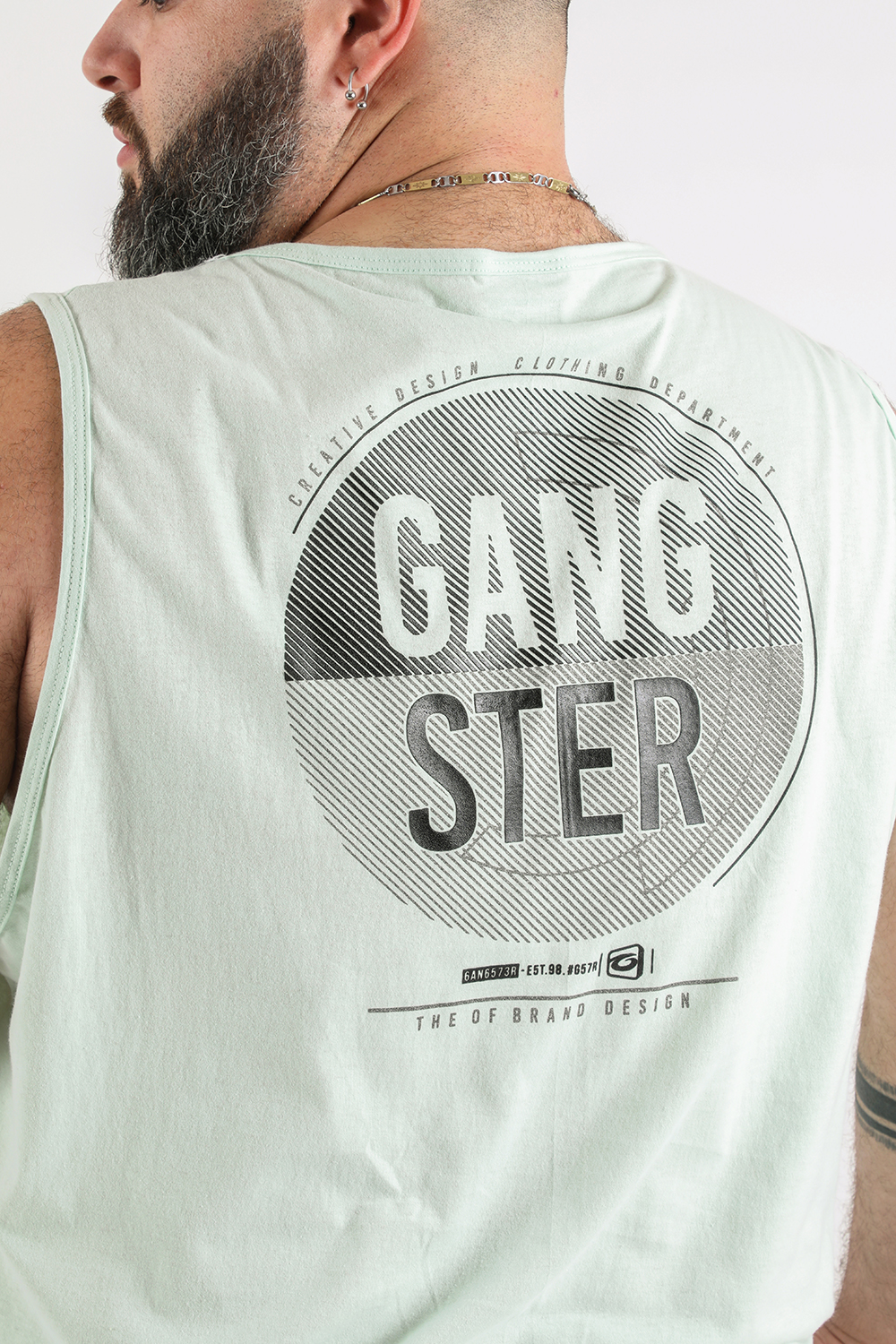 PLUS POLERA SM MISTAKE AZUL GANGSTER - 3