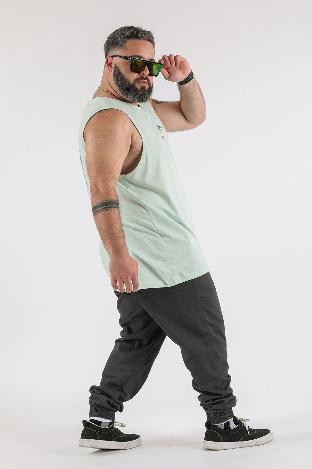 PLUS POLERA SM MISTAKE AZUL GANGSTER - 4