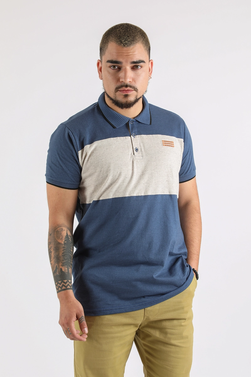POLERA POLO DESTROY AZUL GANGSTER - 1