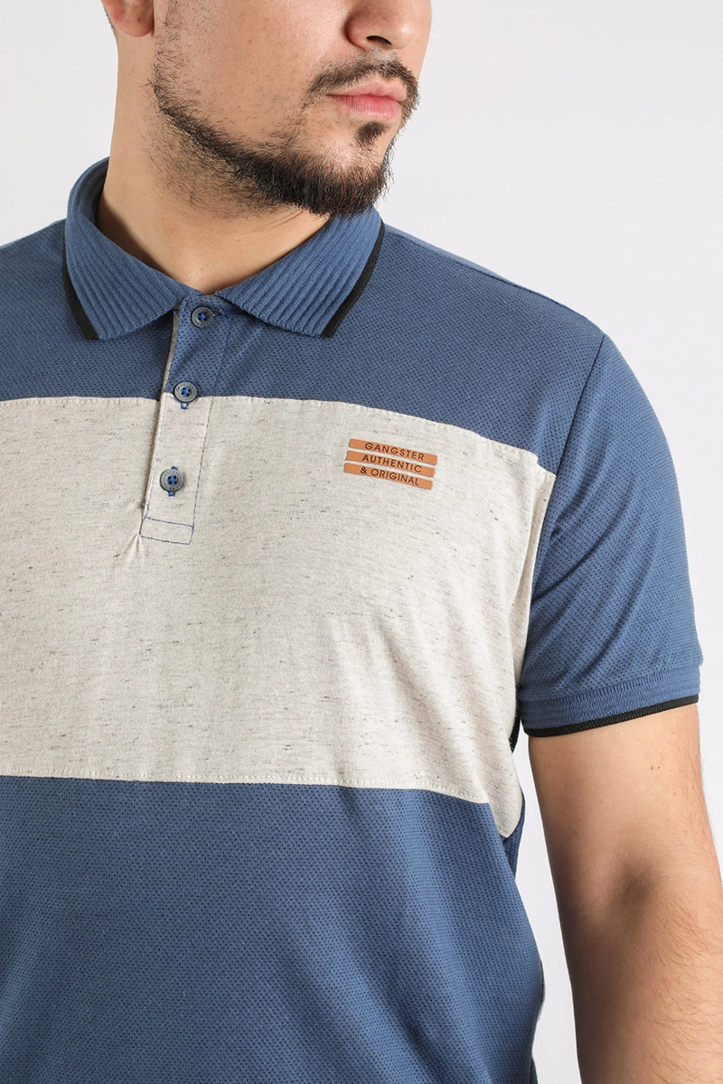 POLERA POLO DESTROY AZUL GANGSTER - 3