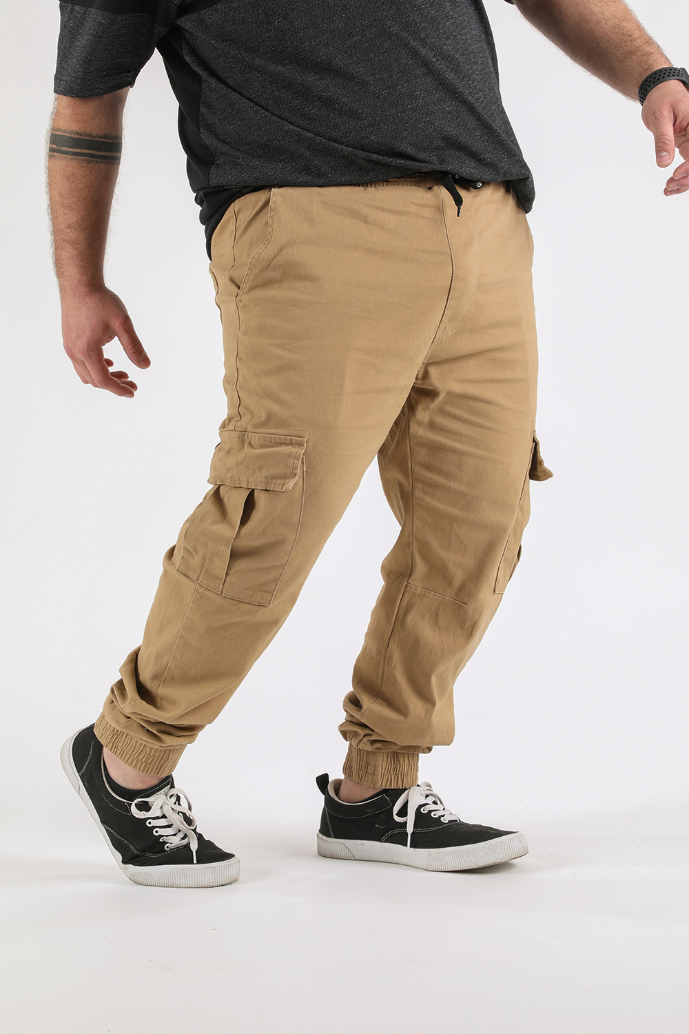 PLUS PANTALON ALGODÓN HOMBRE GANGSTER PARACHUTE JOGGER CANVAS - 1