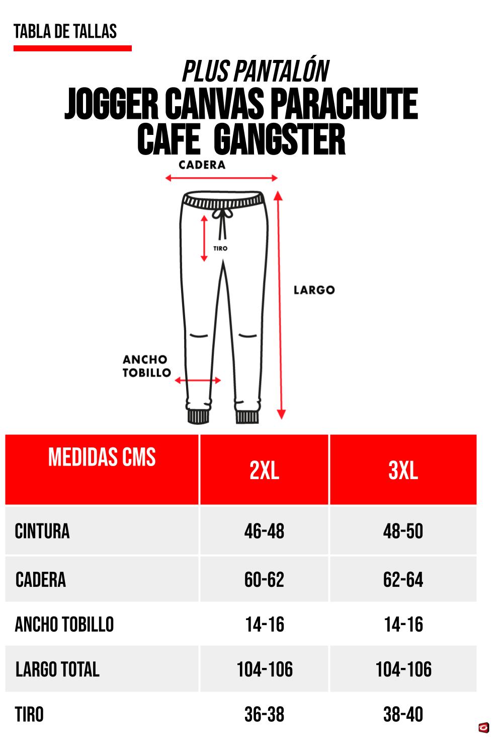 PLUS PANTALON ALGODÓN HOMBRE GANGSTER PARACHUTE JOGGER CANVAS - 5