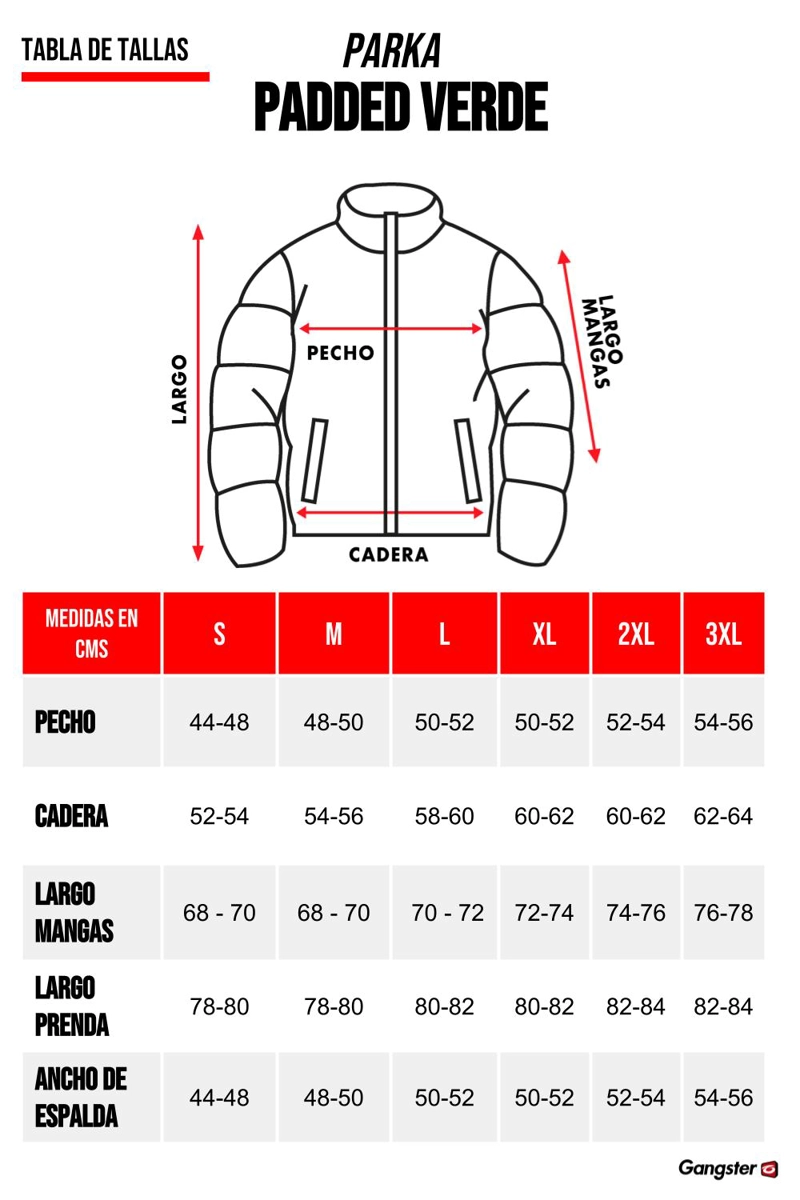 PARKA PADDED VERDE GANGSTER - 4