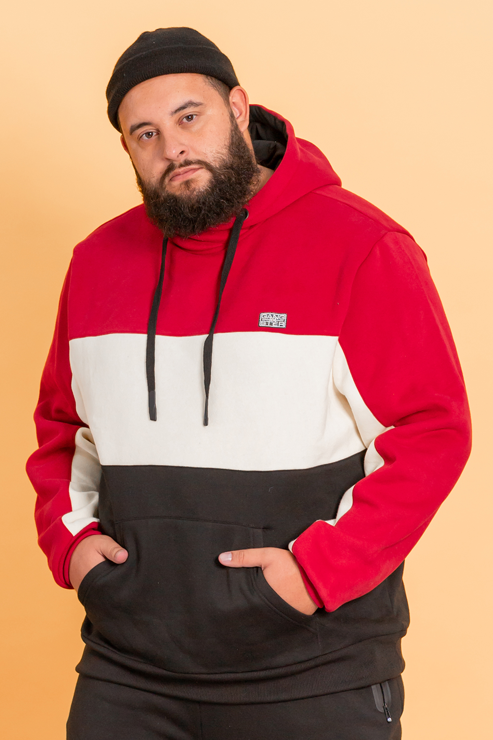 POLERON HOODIE FLEECE JOURNAL ROJO GANGSTER - 4
