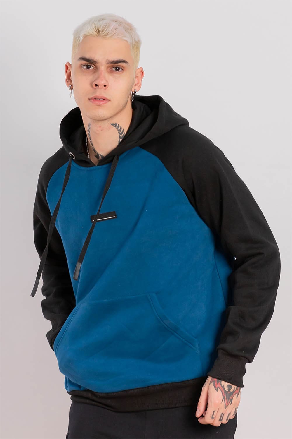 POLERON HOODIE FLEECE EVERYDAY VERDE GANGSTER - 1
