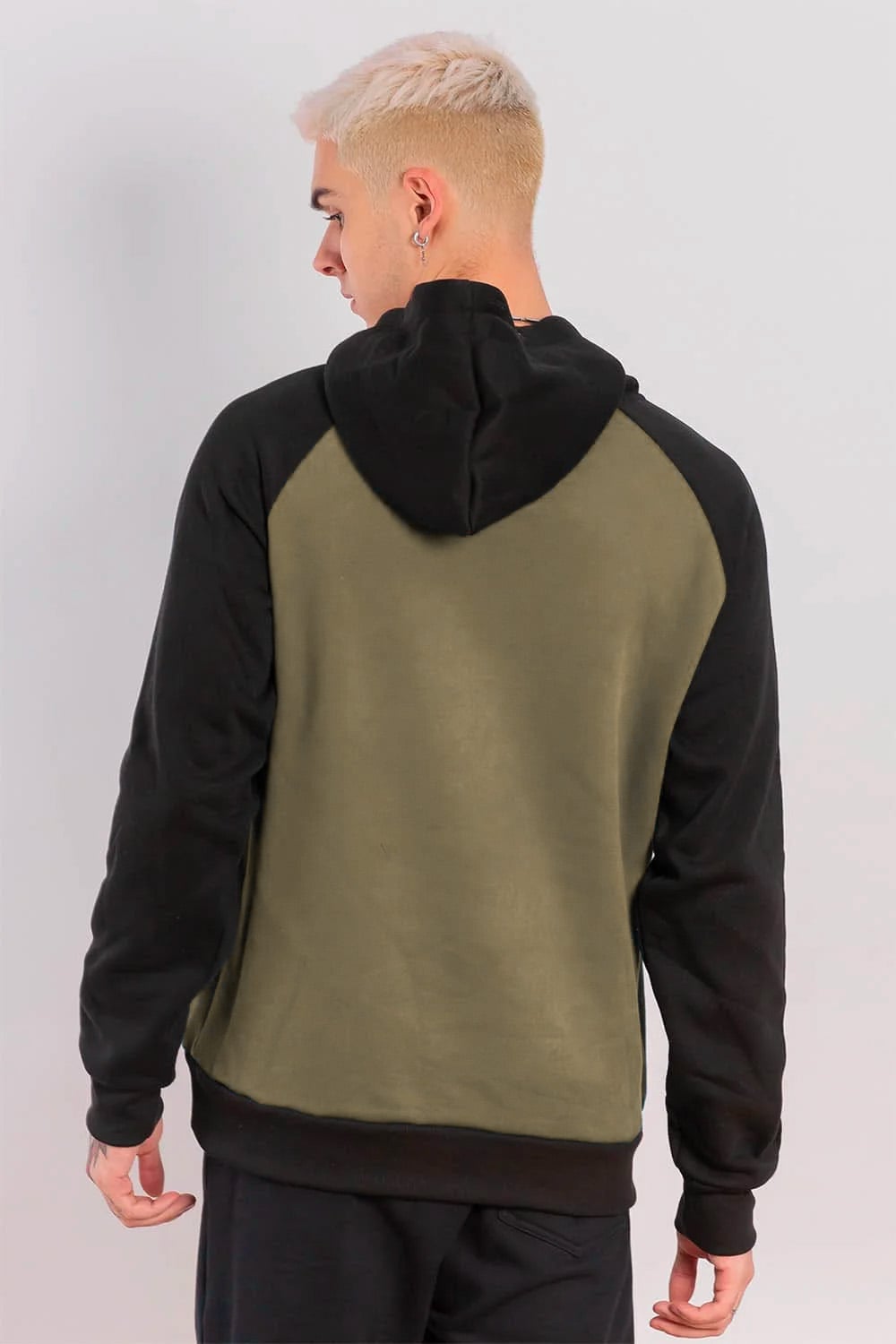 POLERON HOODIE FLEECE EVERYDAY VERDE GANGSTER - 2