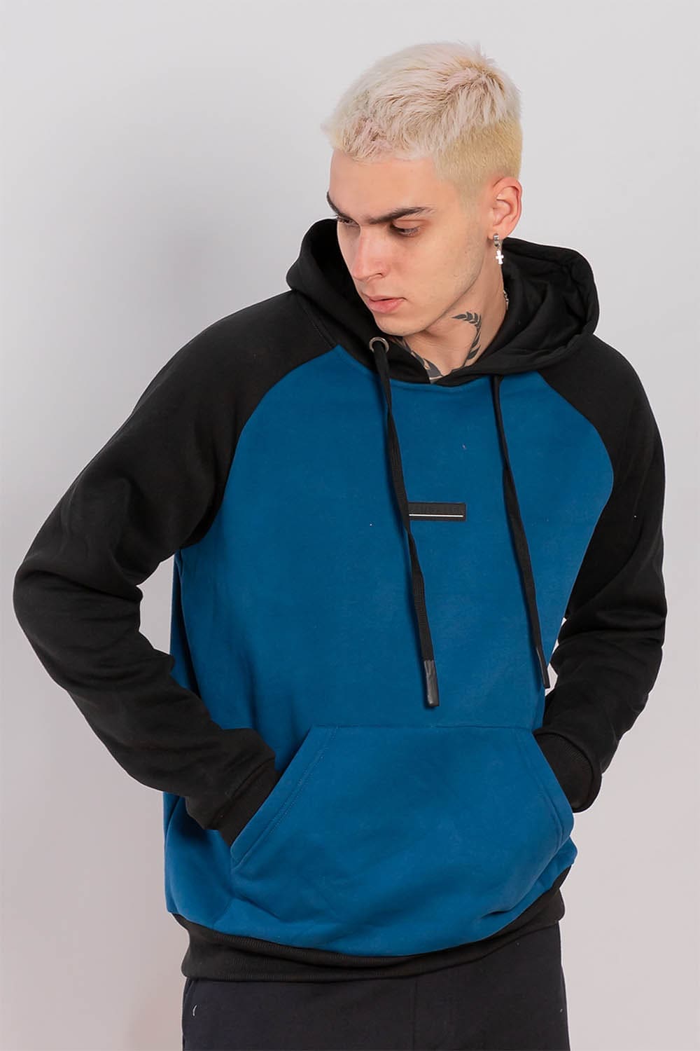 POLERON HOODIE FLEECE EVERYDAY VERDE GANGSTER - 3