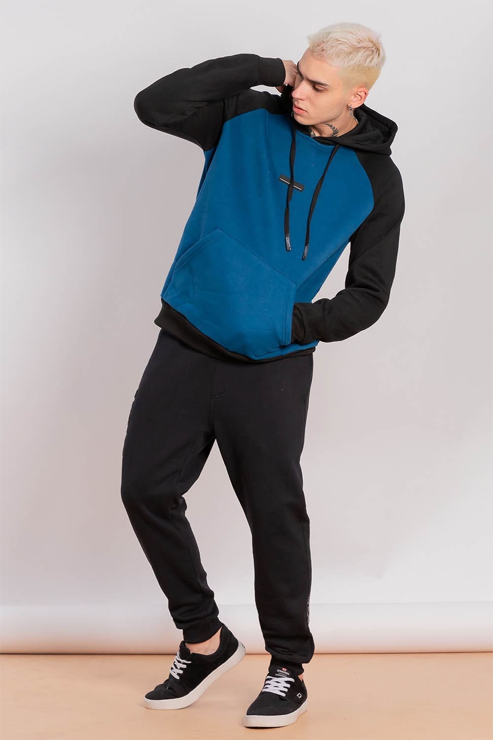 POLERON HOODIE FLEECE EVERYDAY VERDE GANGSTER - 5