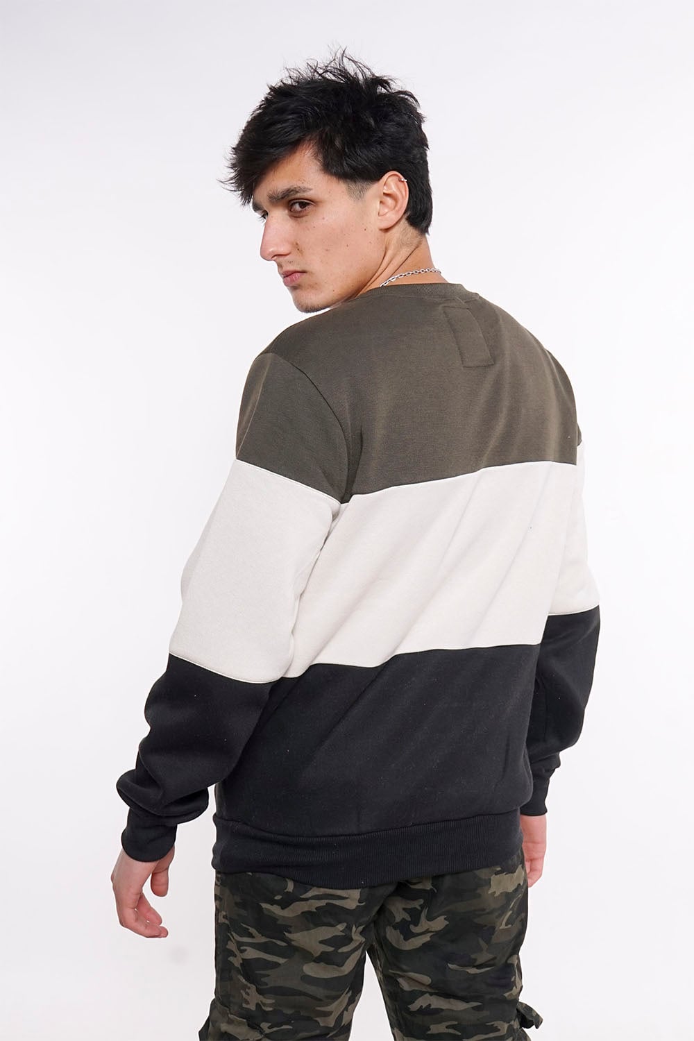 POLERON CREW FLEECE CORE VERDE GANGSTER - 2