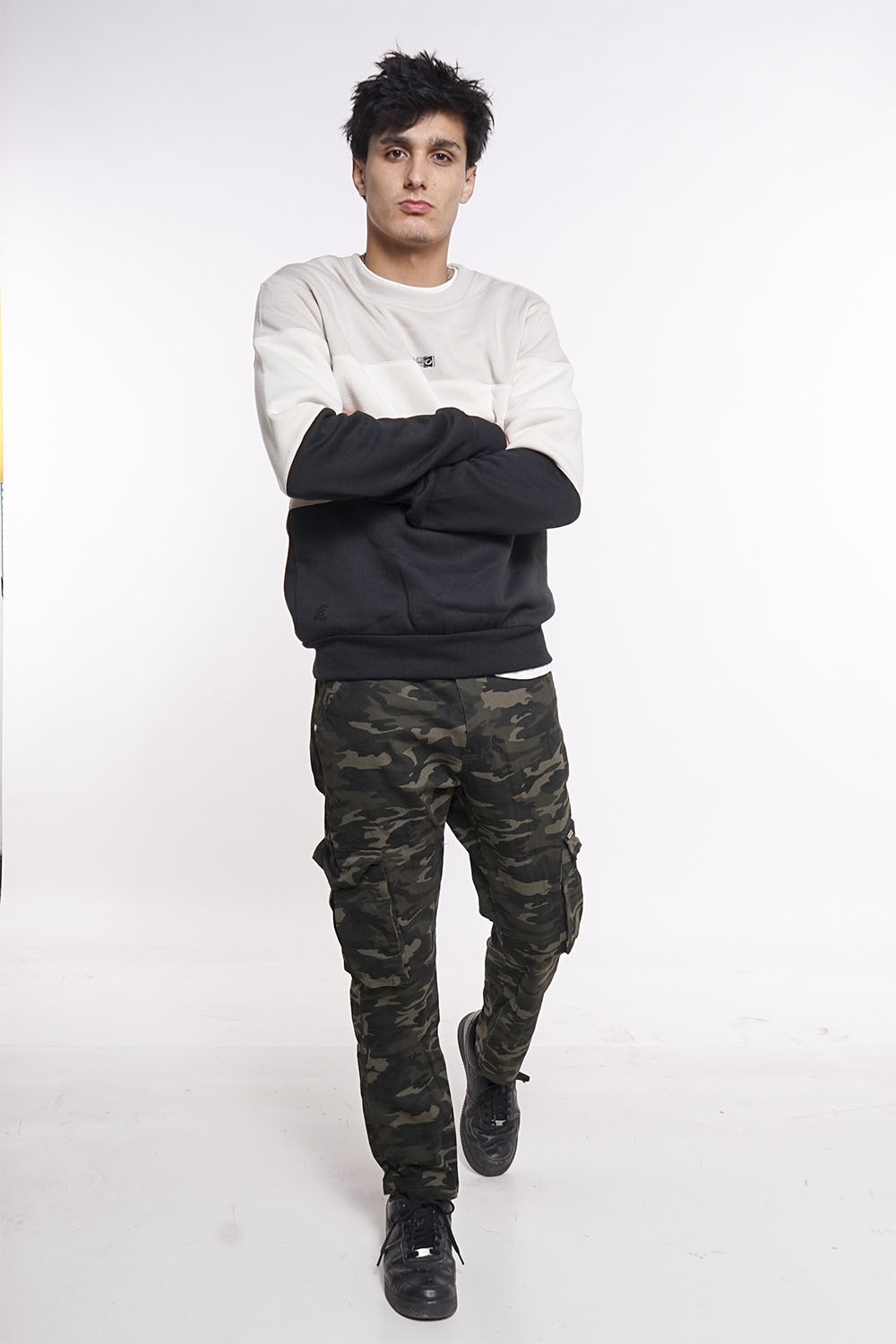 POLERON CREW FLEECE CORE VERDE GANGSTER - 3